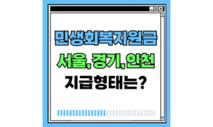 Read more about the article 민생회복 지원금 소비쿠폰 경기 서울 인천 간단 정리