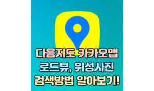 Read more about the article 다음지도 카카오맵 로드뷰, 위성사진 다양한 검색방법