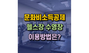 Read more about the article 문화비 소득공제 누리집 신청방법! Feat. 헬스장 수영장