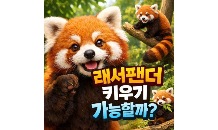 Read more about the article 래서팬더 키우기! 랫서판다 래서판다 입양 가능할까?