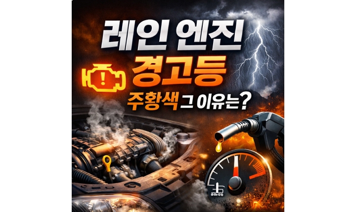 Read more about the article 레이 엔진경고등 주황색! 신형 구형 뜨는 원인 이유