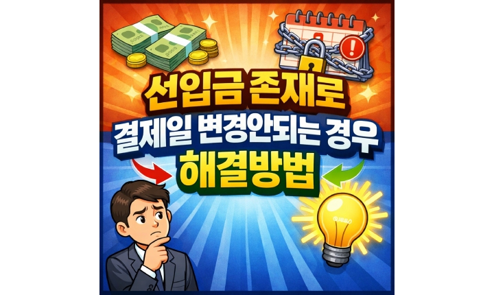 Read more about the article 선입금 존재로 결제일 변경 안됨 신한카드 처리 방법