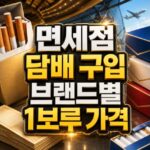 면세점 담배 구입 1보루 가격 브랜드별 비교 대표 썸네일
