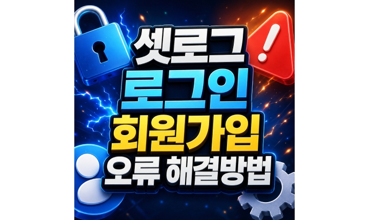 Read more about the article 셋로그 로그인 오류 회원가입 sign up failed 해결방법