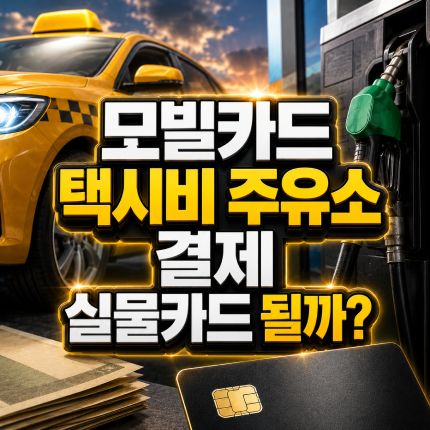 모빌카드 택시비결제 주유소 실물카드 되나요 썸네일