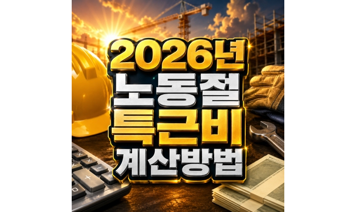 Read more about the article 2026년 노동절 특근비 시급제 월급제 계산방법