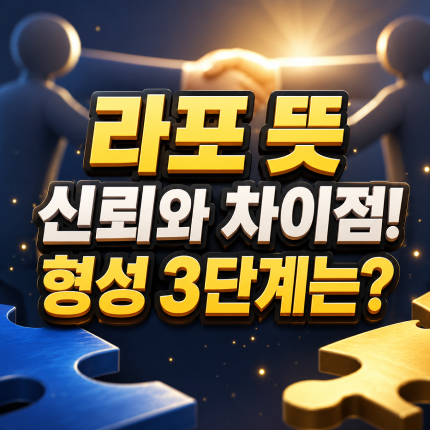 라포 뜻 신뢰의 차이점과 형성 3단계 정리 썸네일