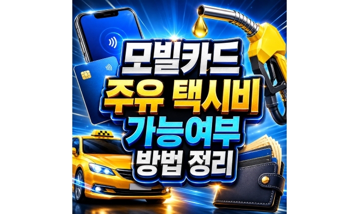 Read more about the article 모빌카드 주유 가능 여부 택시비결제 방법 정리