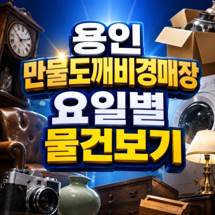 용인 만물도깨비경매장 요일별 물건 종류 썸네일