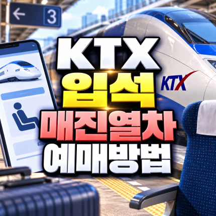 KTX 입석 코레일톡 매진열차 예매방법 썸네일