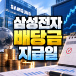 삼성전자 배당금 지급일 배당금 조회 방법 대표 썸네일