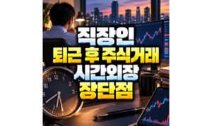Read more about the article 시간외장 직장인 퇴근후 거래 장단점 정리