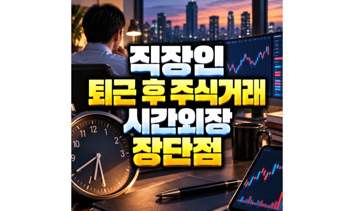 Read more about the article 시간외장 직장인 퇴근후 거래 장단점 정리